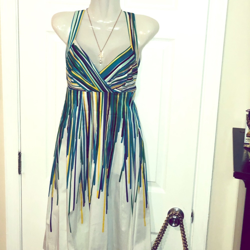 🔥Calvin color dripped halter dress